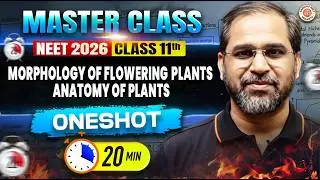 Morphology of Flowering Plants & Anatomy of Plants Class 11 One Shot | NEET 2026 | By Tarun Sir