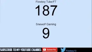 LIVE SUB COUNT road to 200 subscibers|Flowboy Tube
