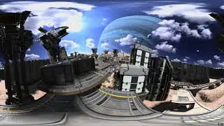 [Tellusim Engine SDK] Sci-Fi Industrial Base 360 Panorama