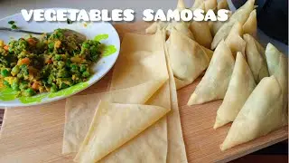 FULL VEGETABLE SAMOSA RECIPE/How To Make Tasty Veg Samosa Fillings/Sheets & How To Wrap Samosa #lent