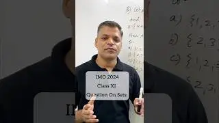 Question on Intersection of Two sets | Class XI IMO #imo #sets