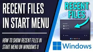 How To Enable Recently Opened Apps in Windows