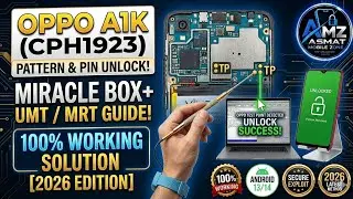 Oppo A1k Cph 1923 Pattern Pin Cod Unlock | With Miracle Box Crack Mrt Umt 2021|100% Solve Trick 2021
