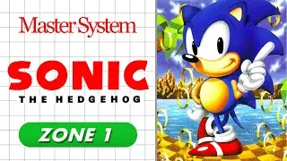 Green Hill - Zone1 - Sonic The Hedgehog 1 (Part 2/8) - Master System - 1080 60ps