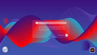 How to Create Blurry Glass Effect in Adobe illustrator