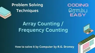 Array Counting | Frequency counting Algorithm explained in Tamil with Python code