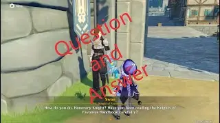 Question and Answer- Daily quest- Genshin Impact