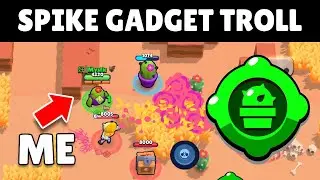 TROLLING WITH SPIKE IN BRAWL STARS!