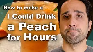 How to make a peach margarita recipe, I COULD DRINK A PEACH FOR HOURS!