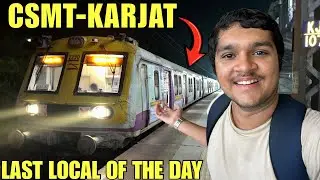 Csmt-Karjat Last Local Train Journey 🚂 | Overnight Journey In Last Local | Our Best Journey ❤️