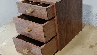 Desk Cabinet Drawers|Mini Cabinet Drawers|Dovetail Wood Box Cabinet with Cabinet