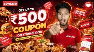 Zomato Coupon Code Today 🍔🔥 Flat 60% OFF + Free Delivery 💥 Best Food Deals 2026