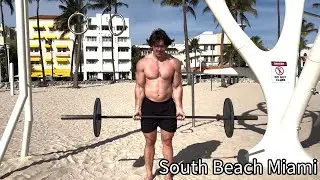 Working Out On Muscle Beach Miami