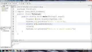 Beginning Java Tutorial: 20 Another Interactive Program using If statement