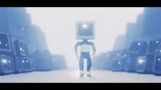 TV Head Guy Walk (2K) - my 2nd BLENDER 3D Animation (2025)