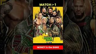 MONEY in the BANK 2024 Match Card | #shorts