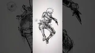 Naruto Anime StickMan Drawing Transformation 😳 