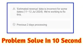 A Estimated revenue' data is incorrect for somedates (10-11 Jul 2024). We're working to fix this