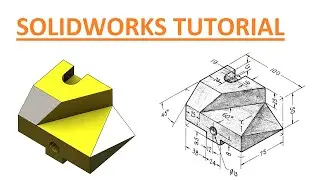 Solidworks part exericse - 21 || 2d drawing in description ||