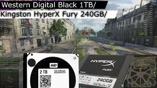 Сравнение жёсткого диска и SSD!WD Black-1TB/Kingston HyperX Fury-240ГБ.