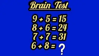 Brain Test:Can you solve this math puzzle?|#mathpuzzle #viral #braintest