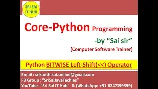 Python Operators || Python Bitwise Operators || Python Bitwise Left Shift Operator || #39