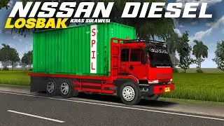 RILIS!! NISSAN DIESEL LOSBAK MUATAN REAL || MODS BUSSID