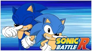 SONIC VS CLASSIC SONIC IN SONIC BATTLE R