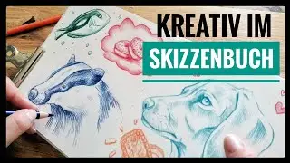 SKETCH WITH ME -  Buntstift im Skizzenbuch - ABC Challenge