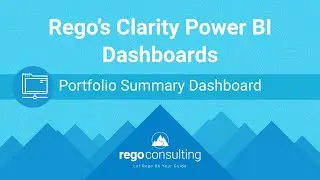 Free Clarity Power BI Dashboards: Portfolio Summary Dashboard
