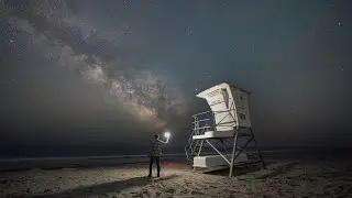 Chincoteague Island Milky Way Time lapse 2023
