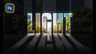 text Light effect in photoshop | how to create text effect in photoshop 