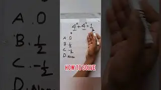 how to solve MCQ type exponential function equation find the value of x ?