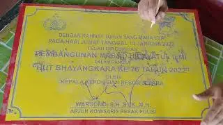 Proses pembuatan prasasti di giga media production jepara