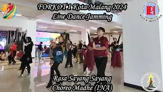 FORKOT 1 Kota Malang 2024 | Line Dance Jamming | Rasa Sayang Sayang | ILDI Kota Malang