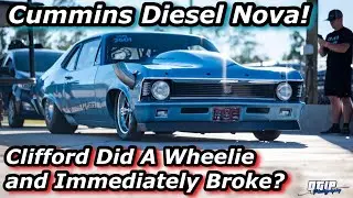 I BROKE Clifford |  Racing With A Diesel Chevy Nova From Hardway Performance - X275 Ryan Milliken