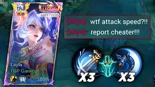 TOP GLOBAL LAYLA FULL ATTACK SPEED BUILD IS SO BROKEN!! (must try!) - MLBB