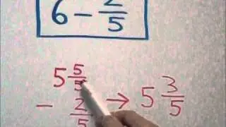 Subtracting a Fraction From a Whole Number
