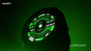 NEMESIS - Emerald - animated Samsung Galaxy watch, Sport, Gear S3, S2