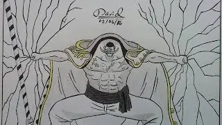 Time Lapse Drawing | Whitebeard (Edward Newgate) | One Piece