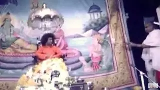 1960 & 70_Shivaratri Celebrations in Prasanthi Nilayam_LIngodbhavam_Vibhuti Abhishekam.