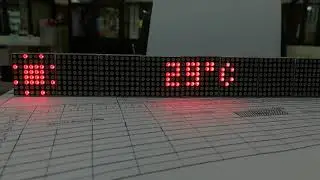 Dot Matrix clock, weather