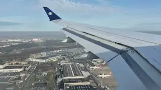 Air France Airbus A220-300 Landing at Paris Charles de Gaulle Airport