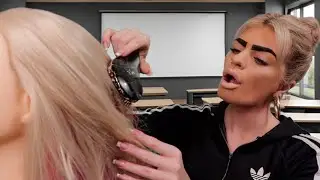 british chav girl does ASMR on you & plays with your hair  💆🏼‍♀️ (roleplay)