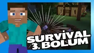 MADEN VE TARIM İŞLERİNİ HALLETTİK! MİNECRAFT SURVİVAL BOLUM 3