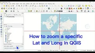 How to zoom Lat Long at specific extent in QGIS
