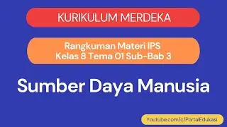 Kurikulum Merdeka Rangkuman IPS Kelas 8 Tema 1: Sumber Daya Manusia