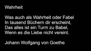 Wahrheit (Johann Wolfgang von Goethe)
