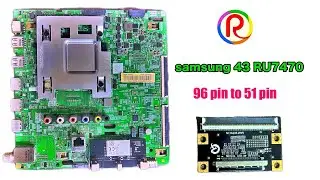 samsung 43 RU7470 modal 96 pin to 51 pin modification Tamil #panel