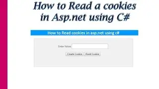 How to read cookies in asp.net using c#